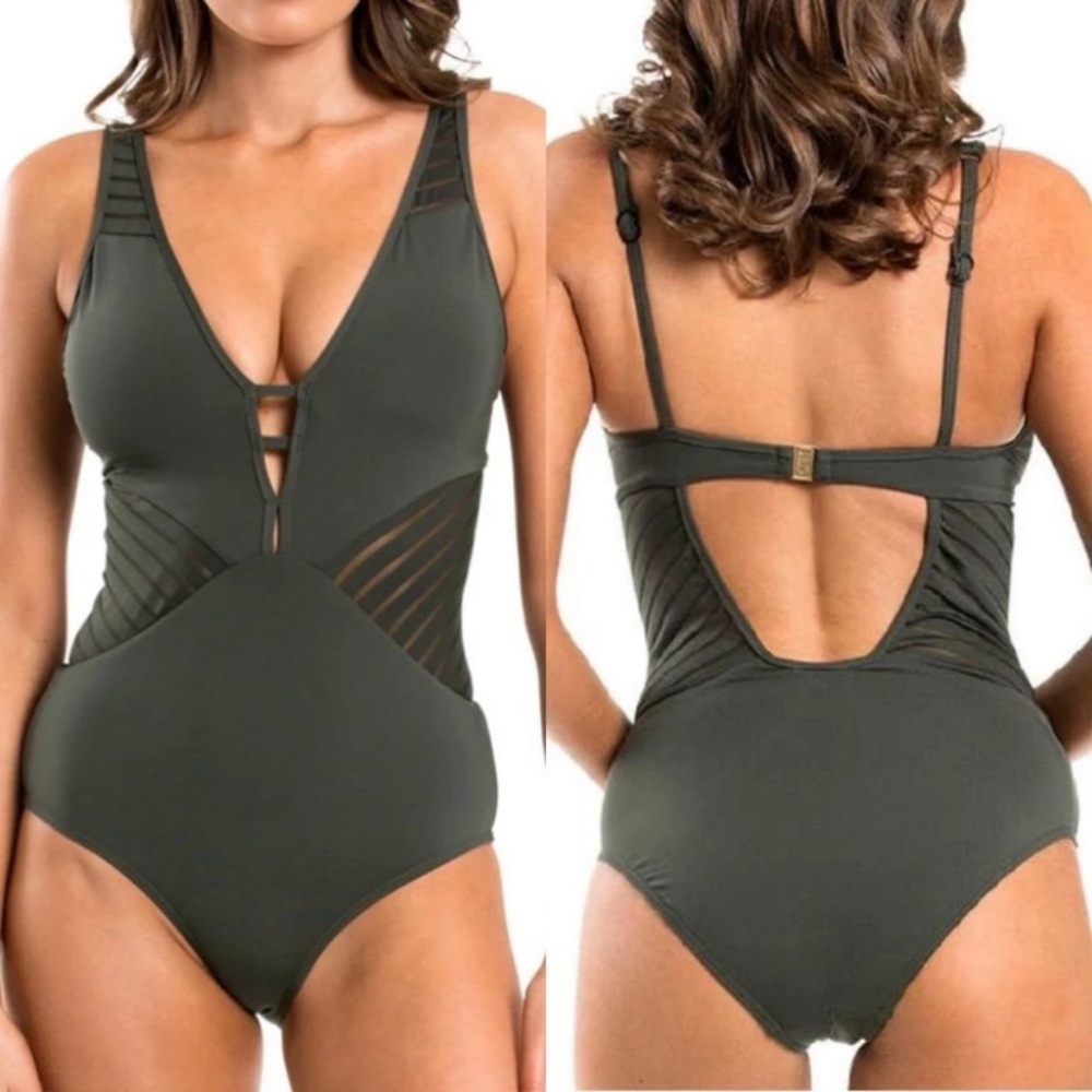 Jets one piece swimsuit